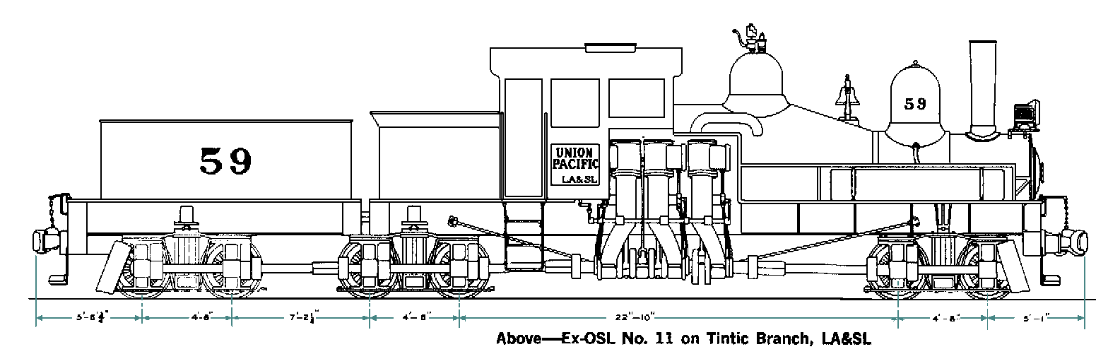The line shaft of Pacific Coast 2, a Class C shay at the Cass scenic