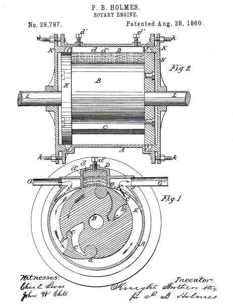 Holmes Rotary Engine: 1851