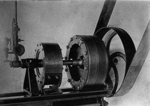 A rare photo of a compound rotary engine