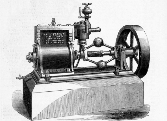 Hall's Rotary Engine: 1866