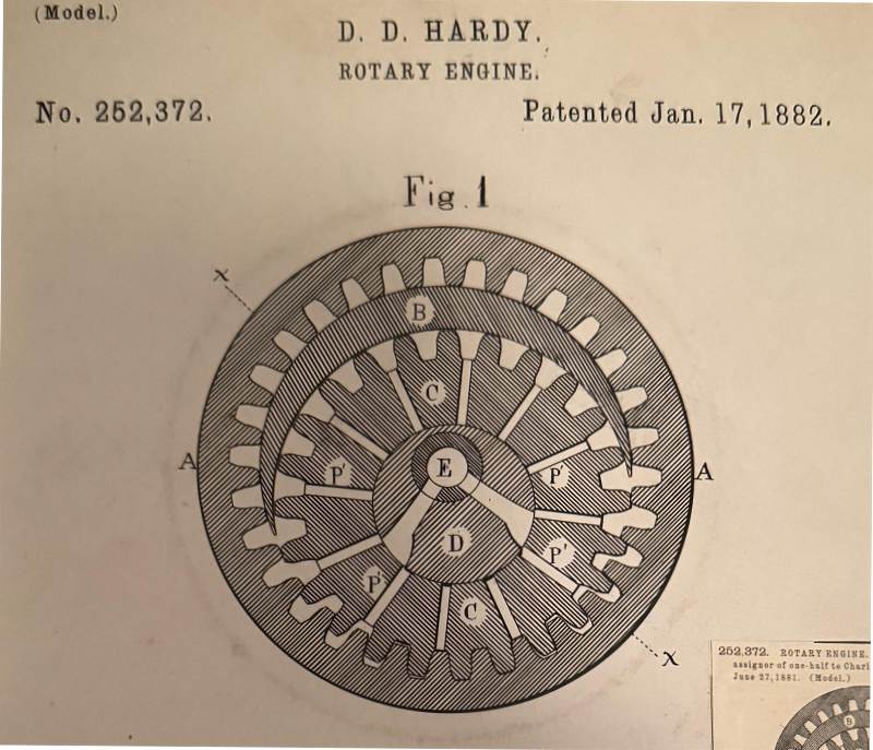 Hardy rotary steam engine