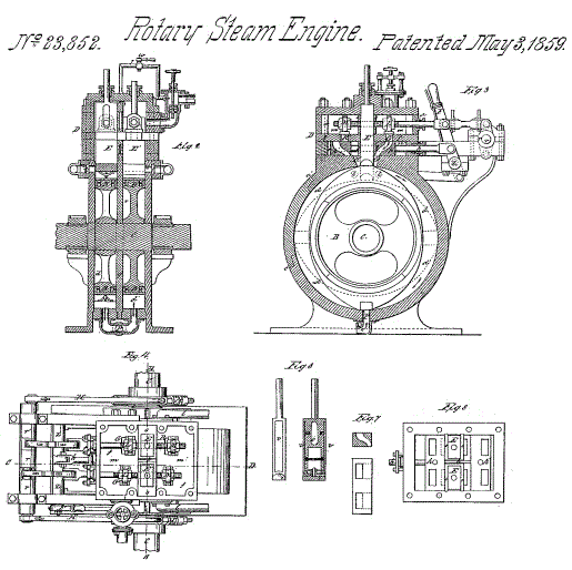 Miller Rotary Engine: 1859