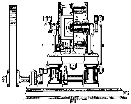 Side view of the second Simpson & Shipton engine